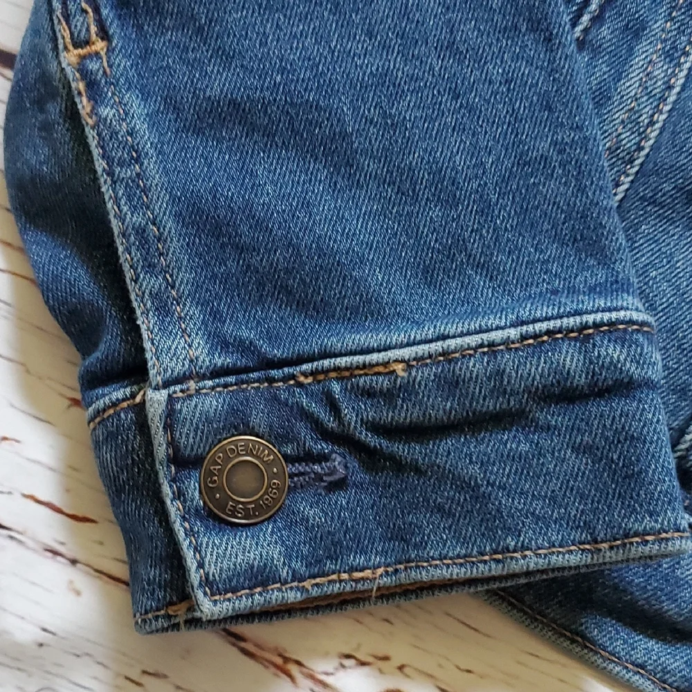 GAP Blue Jean Jacket with Cropped Design